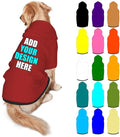 Custom Dog Clothes with Photo Name Logo Personalized Dog Sweaters for Small Medium Large Dogs Breathable Warm, Brown, L