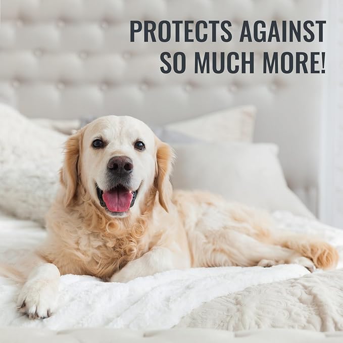 DMI Twin Waterproof Mattress Protector - Fitted, Noiseless Mattress Cover, Soft and Breathable, 39" x 75"x 8", White