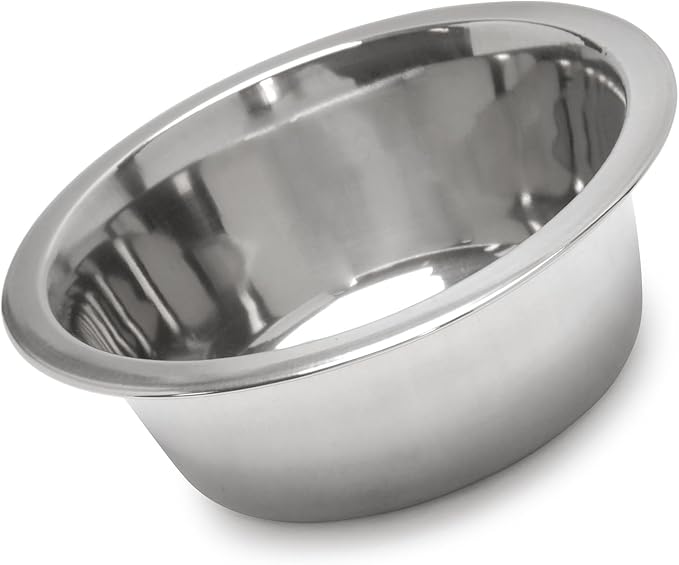 Jeffers Stainless Steel Pet Bowls – Durable, Rust Resistant, Non Toxic, Easy to Clean, Dishwasher Safe Metal Food & Water Dishes for Dogs, Cats, Puppies, Kittens, Home, Kennels, Feeding, 3 Quart 4pk