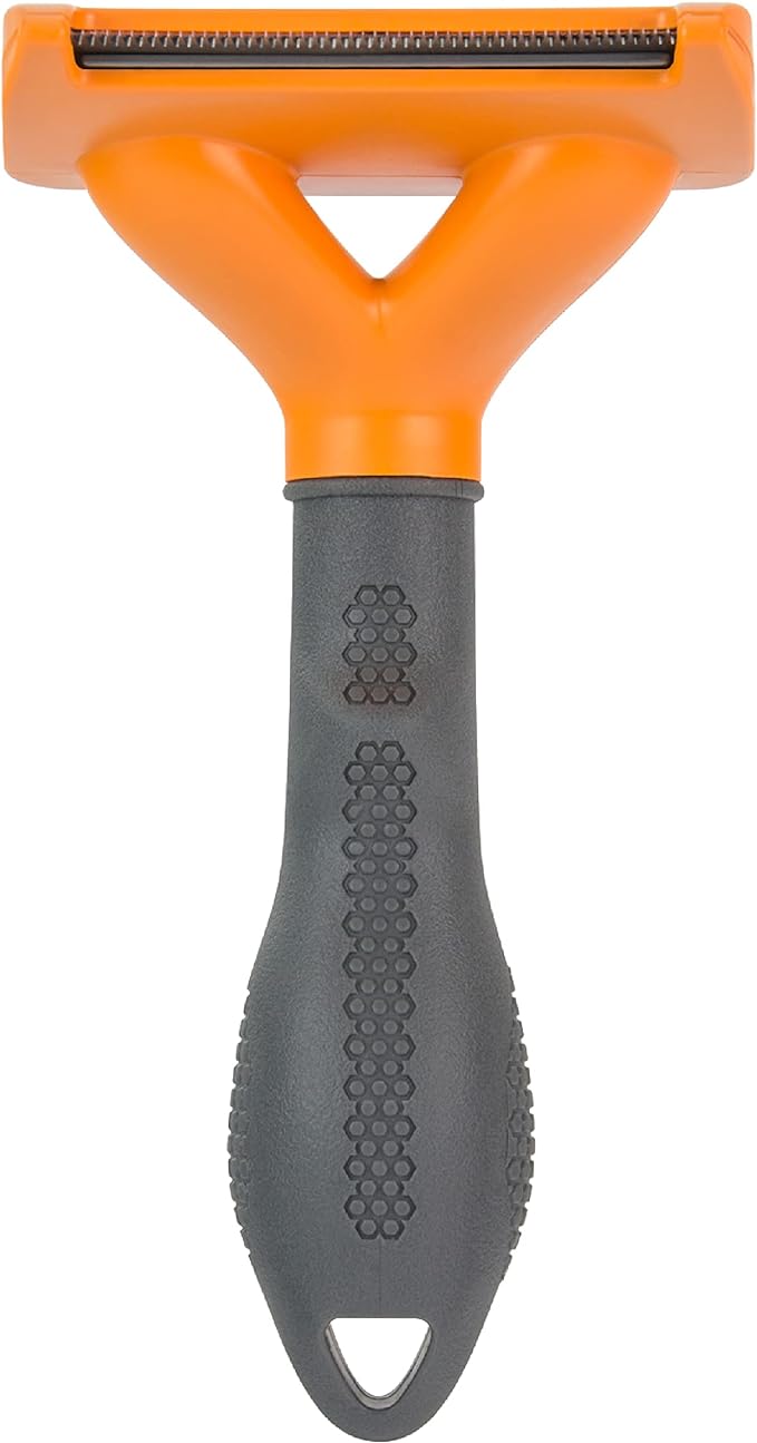 FURminator Medium Dog Undercoat deShedding Tool, Long Hair, Reduces Loose Hair from Shedding
