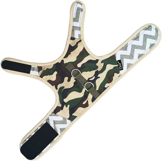 Cat Harness and Leash Set for Walking Escape Proof, Adjustable Cat Vest Harness, Padded Stylish Cat Walking Jackets, Camo Green, Small