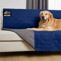 GORILLA GRIP Waterproof Couch Cover for Dogs, Gripped Slip Resistant Backing, Leak Proof Washable Dog Blanket Covers Sofa, Bed, Sectional, Crate, Car, RV Seats, Pet Puppy Essentials, 50x40 Navy Blue