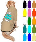 Personalized Dog Hoodie Customized with Name Photo Pet Warm Sweater Hoodie for Medium Large Dogs & Cat Puppy, Tan, XL