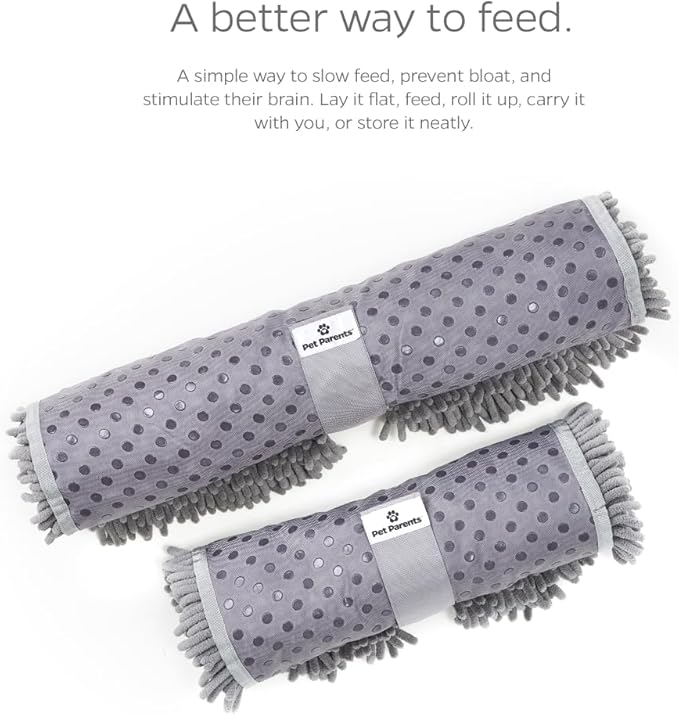 Pet Parents® Forager® Mats, Snuffle Mat for Dogs with SoftSnout & Non-Slip Backing Technology, Slow Feeder Dog Bowls & Snuffle Mat for Large Dogs and Small Dogs (Meadow 19")