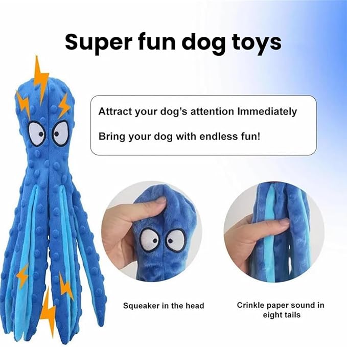 2025 New Upgrade Interactive Chew Pet Toy No Stuffing Bite-Resistant Squeaky Perfect for Puppies, Small and Medium Dogs (1pc Orange)