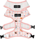 Lucy & Co. Sipping Slowly Reversible Dog Harness, Adjustable Comfort Fit with Dual Leash Attachments, Medium