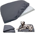 Dog Bed Cover Waterproof Replacement Machine Washable Covers for 30x20 Inch Dog Bed Heavy Duty Scratch Resistant Mattress Protector Pet Bed Cover Only Grey