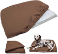 Dog Bed Cover Waterproof Replacement Machine Washable Covers for 20x15 Inch Dog Bed Heavy Duty Scratch Resistant Mattress Protector Pet Bed Cover Only Brown