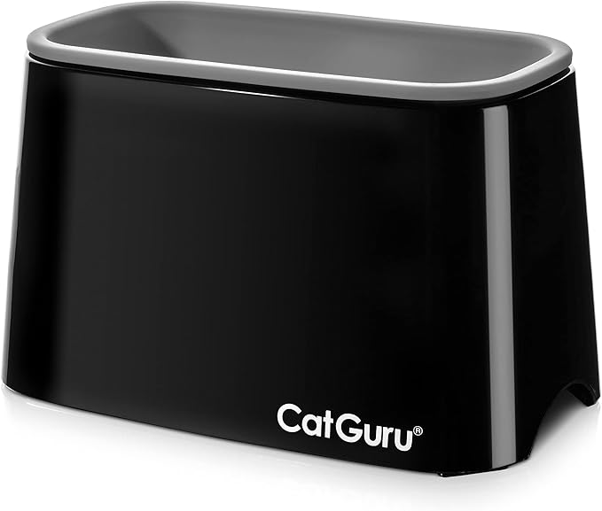 CatGuru Premium Cat Litter Scoop Holder – Heavy-Duty Scooper Storage Caddy, Scoop Stand for Kitty Litter Box, Fits Most Cat Litter Scoops (Black)
