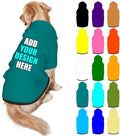 Customized Dog Hoodie with Name Logo Personalized Text Soft & Warm for Puppy Sweatshirt Hooded for Small Medium Large Dogs Girl/Boy Cats/Kitten, Teal, XXL