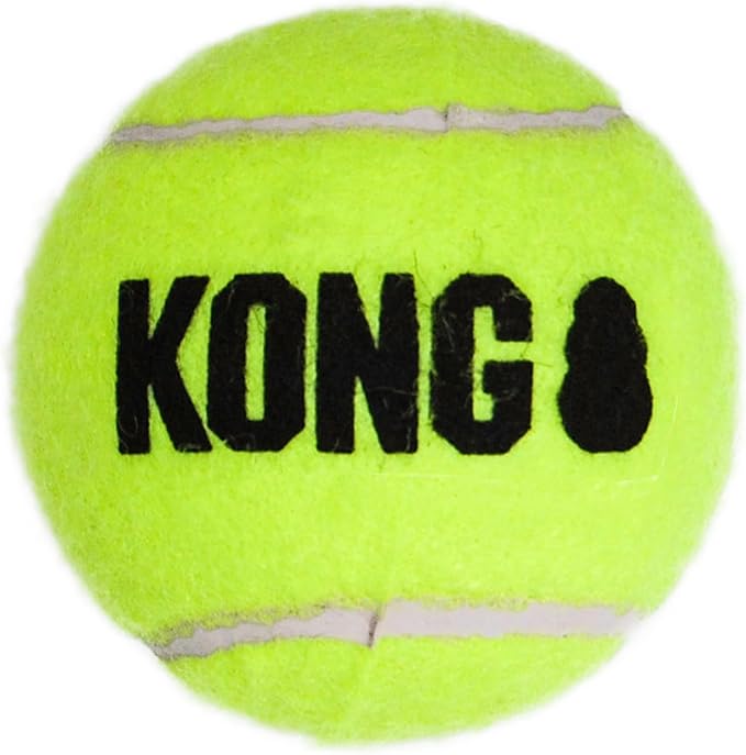 KONG Air Dog SqueakAir Dog Toy Tennis Balls, Medium
