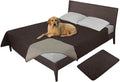 Easy-Going 100% Waterproof Dog Bed Cover, Non-Slip Pet Blanket for Furniture, Washable Couch Cover, Repleasement Sofa Cover (52x82 in,Chocolate)