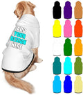 Customized Dog Hoodie with Name Logo Personalized Text Soft & Warm for Puppy Sweatshirt Hooded for Small Medium Large Dogs Girl/Boy Cats/Kitten, White, L