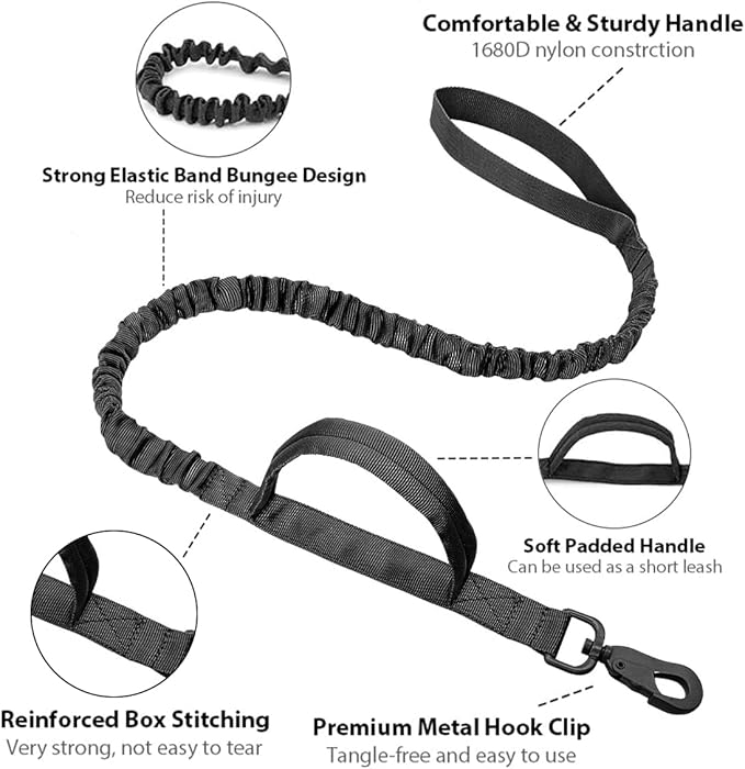 Tactical Dog Collar Military Adjustable Dog Collars Soft Nylon Training Collar with Patch Heavy Duty Metal Buckle Collars for Medium Large Dogs (Pink-1, M)