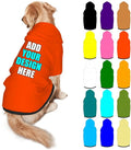 Custom Dog Clothes with Photo Name Logo Personalized Dog Sweaters for Small Medium Large Dogs Breathable Warm, OrangeRed, XL