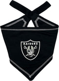 Pets First NFL Las Vegas Raiders TIE Bandana, Large/X-Large. Dog Bandana Scarf Bib for Pet Cat Dog. The Ultimate Game-Day, Party Bandana