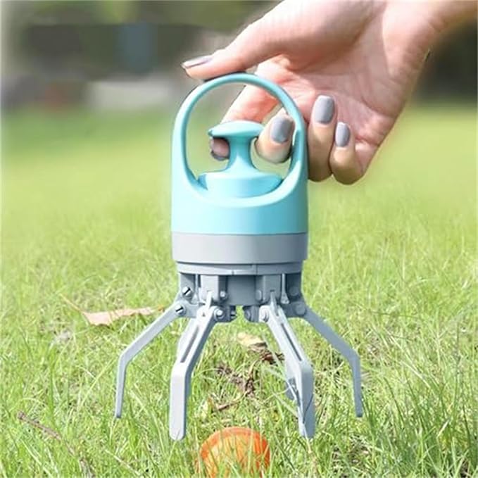 Quick Scoop Poop Scooper, Portable Dog Pooper Scooper, Easy Claw Pick up Tool for Dogs, Leak-Proof Waste Bag Holder for Outdoor Walks (Orange)