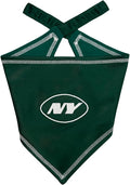 Pets First NFL New York Jets TIE Bandana, Size Small/Medium. Dog Bandana Scarf Bib for Pet Cat Dog. The Ultimate Game-Day, Party Bandana