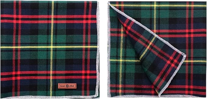 Lionet Paws Christmas Dog Bandana Washable Cotton Handkerchief Scarf Triangle Green Bandanas for Medium Large Dogs Girl Boy