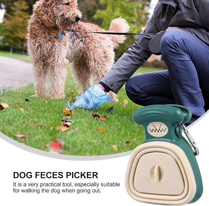 Portable Foldable Dog Poop Picker Outdoor PET Waste Collection Tool Ergonomic Grip Lightweight and Sturdy Design for Easy Cleanup