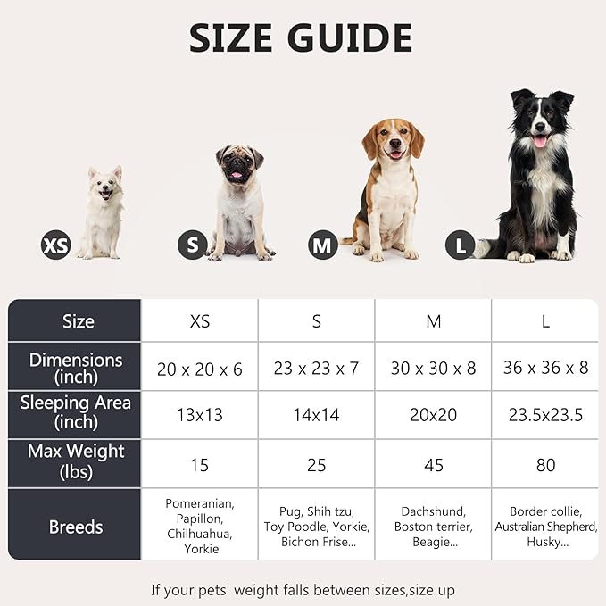 MIXJOY Orthopedic Dog Bed Comfortable Donut Cuddler Round Pet Beds Ultra Soft Washable Dog and Cat Cushion (20''/23''/30'') (23'', Brown)