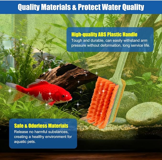 Small Glass Aguarium Cleaning Tool Algae Scraper for Acrylic Aquariums Fish Tank Cleaner Brush