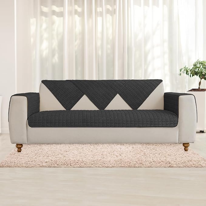 Muamar Dog Bed Cover Sofa Protector,Anti Slip Waterproof Sofa Covers for Living Room Couch Covers,Sofa Mat,Seat Cover, Dog Mat,Pet Pad for Furniture Bed Sofa Protector 1 Piece (30x82 inch, Black)