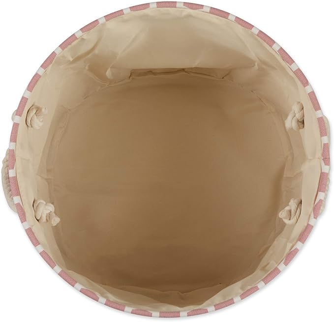 Bone Dry Pet Storage Collection Lattice Paw Print, Rose, Small Round