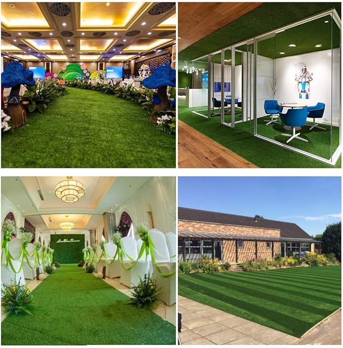 Petgrow Synthetic Artificial Grass Turf 13FTX78FT for Indoor Outdoor Dog Synthetic Grass Mat, Party Wedding Christmas Balcony Garden Astro Turf Rug,Drainage Holes Faux Fake Grass Rug Carpet for Pets