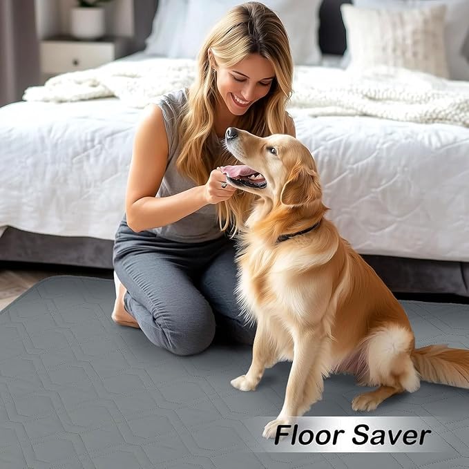 hyha Waterproof Dog Bed Blanket, Soft Pet Blankets, Waterproof Couch Cover for Dogs, Reversible Sofa Covers Washable for Furniture (68x82 Inch, Dark Grey/Dark Grey)