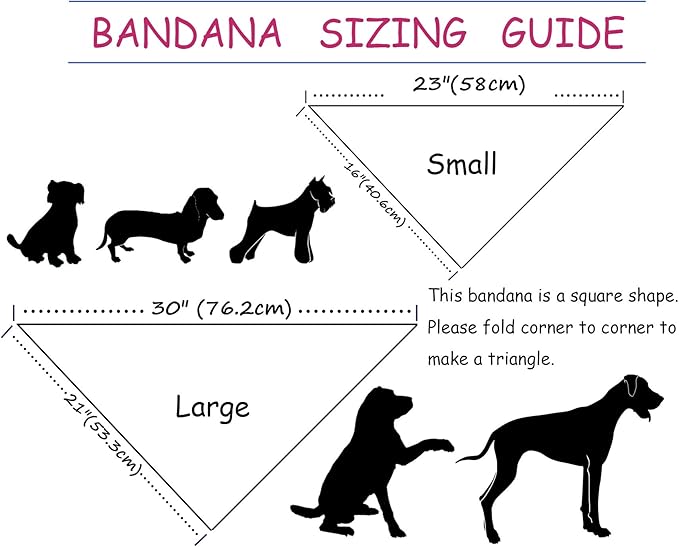 ARING PET Summer Dog Bandana-Cute Khaki Dog Bandanas, Comfortable Pet Scarf Dogs Triangle Bibs for Small to Large Boy Girl Dogs and Cats