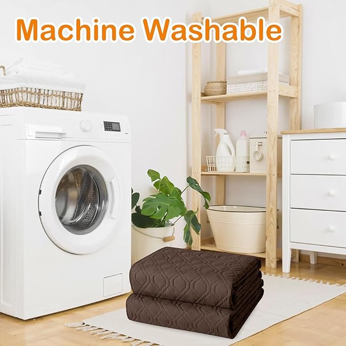 hyha Waterproof Dog Bed Blanket, Soft Pet Blankets, Waterproof Couch Cover for Dogs, Reversible Sofa Covers Washable for Furniture (52x82 Inch, Chocolate/Beige)