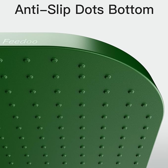Pet Feeding Mat [Warped Resistant Raised Edge], Water-Proof Silicone Placement for Food Water Bowls, Anti-Slip Base Protect Floor, BPA-Free&Dishwasher-Safe [28.5x16.5inch XL, Green]