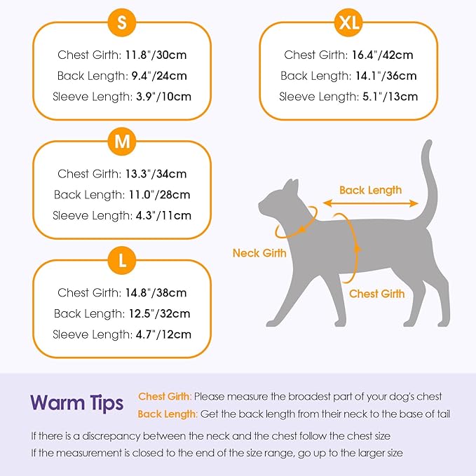 SUNFURA Hair Sticky Cat Clothes, Cat Sweater for Cats Only, 4-Legged Fleece Sweaters Kitten Pajamas Reduce Shedding Fur, Warm Pullover Shirts for Cats, Red S