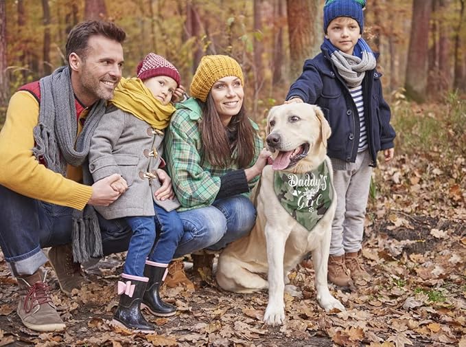 Dog Bandana, My Dad is My Hero, Dogs Scarf Classical Printing, Dogs Scarf Accessories, Doggy Kerchief Pet Kerchief, Christmas Birthday Thanksgiving Doggy Gift D02