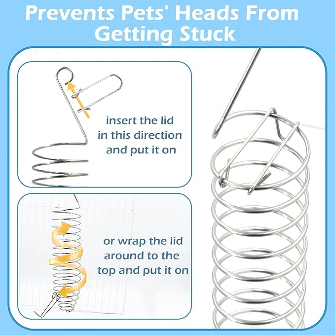 2Pcs Rat Enrichment Toys, 304 Stainless Steel Rat Foraging Toy for Fruit Vegetable Holder, Fancy Mice Cage Accessories Puzzle Toy, Hanging Rodent Toys Slow Feeder, Bird Foraging for Parakeet