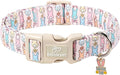 Easter Dog Collar for Puppy Small Dogs - Pastel Easter Bunny Collars for Female Dogs, Cute Spring Girl Dog Collar, Lightweight Adjustable Cartoon Holiday Pet Collars XS