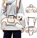 Hands Free Dog Backpack Carrier for Small Dogs, Yorkie Shoulder Carrier Sling Backpack Carriers Dog Lift Harness Portable Breathable Pet Carrier Backpack for Small Puppies (L, 14.3-19.8lbs)