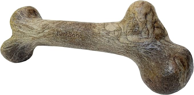 Pet Qwerks Original BarkBone - Nylon Dog Bone for Aggressive Chewers - BBQ Flavor - 7.75"