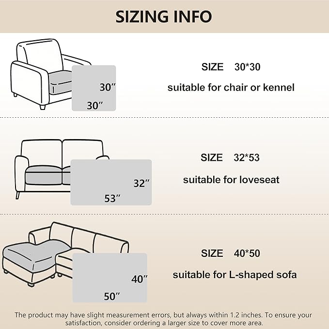 gogobunny 100% Double-Sided Waterproof Dog Bed Cover Pet Blanket Sofa Couch Furniture Protector for Puppy Large Dog Cat, Reversible (30x30 Inch (Pack of 1), Dark Grey/Light Grey)