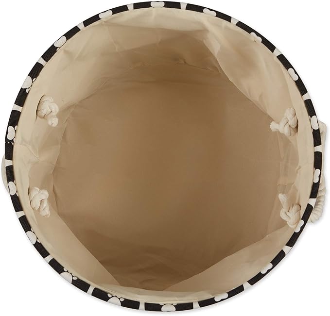 Bone Dry 6192 Pet Storage Collection Lattice Paw Print, Large Round, Black
