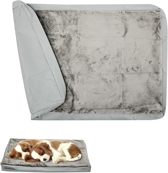 Waterproof Dog Bed Cover,Washable Removable Pet Dog Crate Pad Replacement Cover for 36 Inch Crate,Water Absorbable Pet Puppy Bed Covers for Dogs Cat,34Lx22Wx3.5H inch