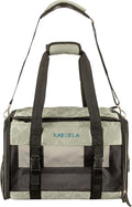 Deluxe Quilted Airline Approved Pet Dog & Cat Carrier for Airplane Travel - by Katziela (Large, Gray)