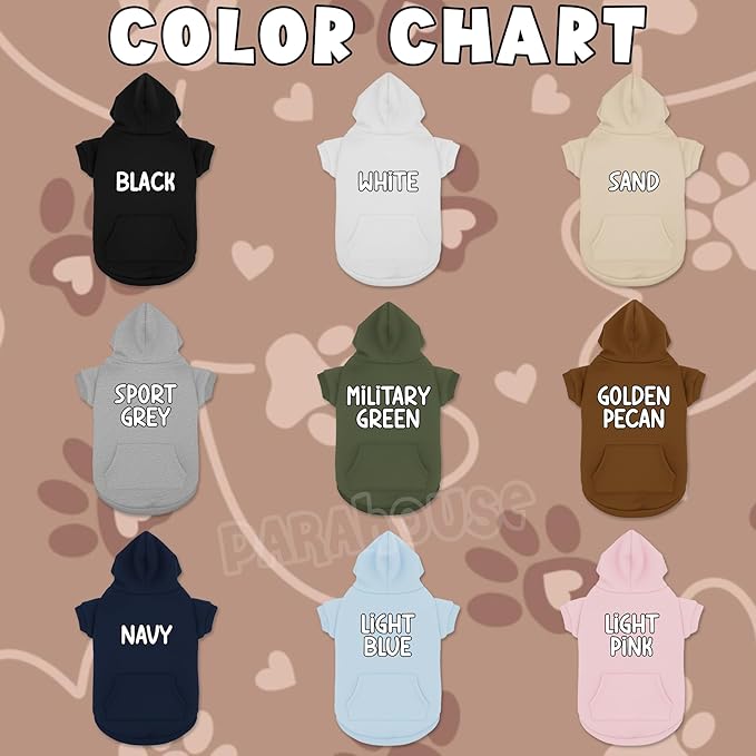 Personalized Dog Hoodie, Custom Embroidered Name Pet Hoodie, Warm Winter Outfit for Dogs, Pet Clothes, Gift for Dog Lovers 3