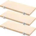 Okllen 3 Pack Bird Perch Stand, Parrot Wood Platform, Natural Wooden Perch Toys Playground Cage for Conure, Chinchilla, Parakeet, Budgie, Cockatiel