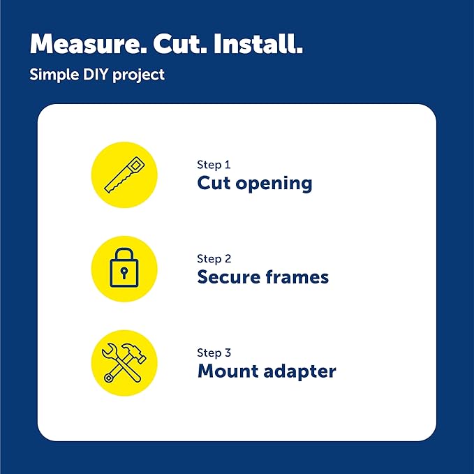 PetSafe SmartDoor Connected Pet Door Installation Adaptor - Allows for Installation in Metal, Glass & Walls - Minimizes Signal Interference - Weather-Resistant - Medium
