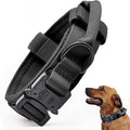 Tactical Dog Collar, Adjustable Military Training Nylon Dog Collar with Control Handle and Heavy Quick-Release Metal Buckle for Small Medium Large Dogs, Black S