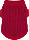 Cozy and Functional Dog Shirts for Small Puppies: Stretchable Wine Red Attire with Easy-On Design, Ideal for Chihuahuas and Yorkies - Enhance Comfort and Playfulness on Chill Days Medium