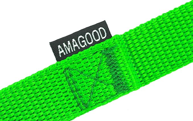 AmaGood Dog/Puppy Obedience Recall Training Agility Lead-15 ft 20 ft 30 ft 50 ft Long Leash-for Dog Training,Recall,Play,Safety,Camping (20feet, Green)