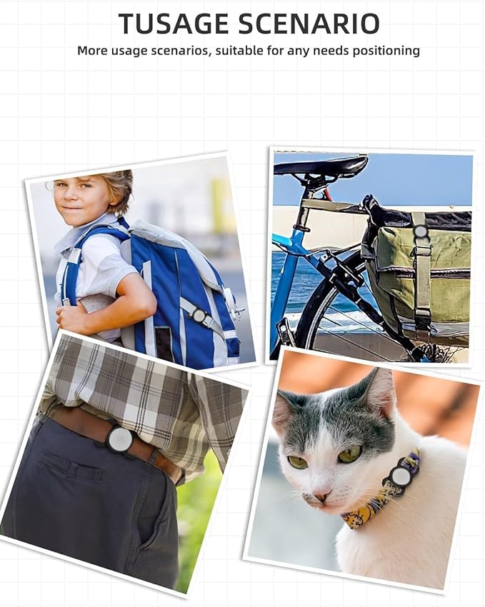 VB GPS Tracker for Dogs (2 Pack), Mini GPS Cat Tracker, Smart Pet Activity Tracker (iOS Only), No Monthly Fee, Compatible with Apple Find My, Anti-Lost, Finder Tag for Vehicles/Pets/Kids/Items
